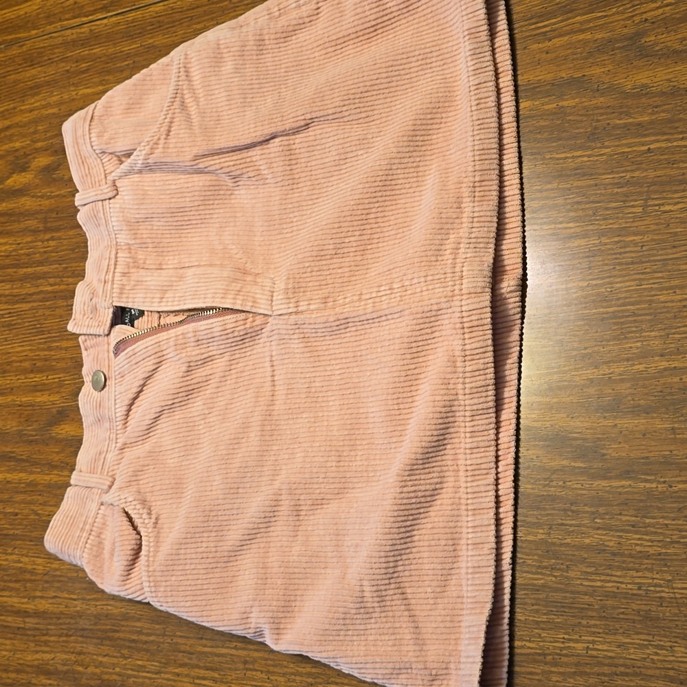 Kendall and Kylie pink cordoroy skirt